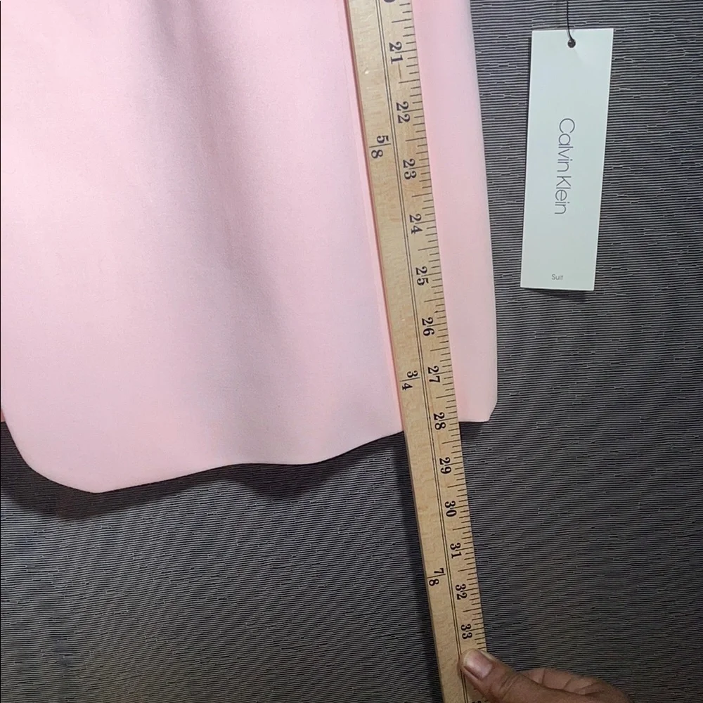 Calvin Klein Pink‎ Tailored Blazer with Textured Fabric